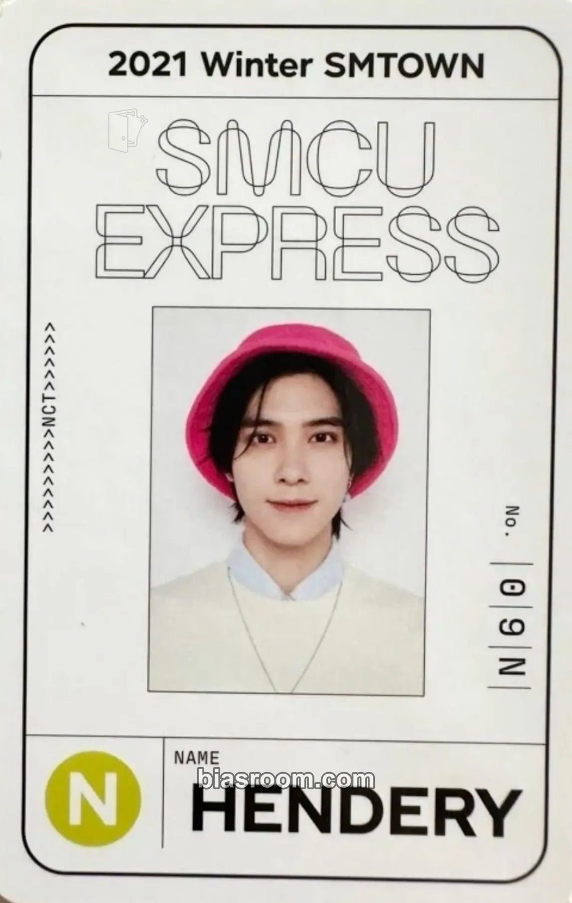 Hendery 2021 Winter SMTOWN: SMCU EXPRESS Photocard - NCT - NCT K-pop photocard