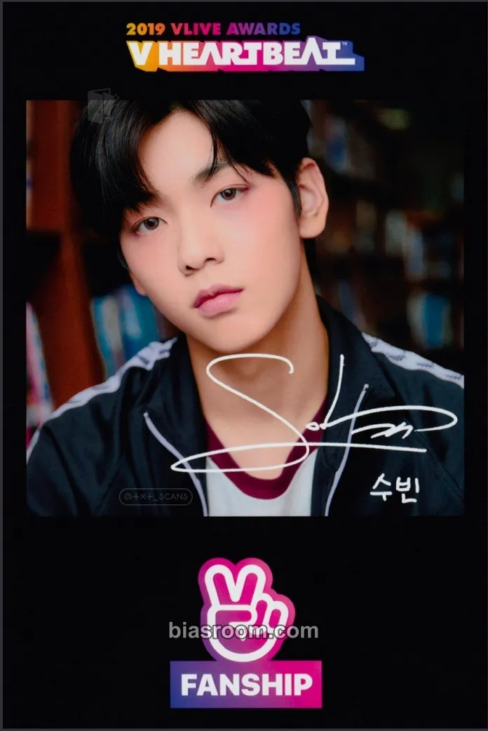 Soobin 2019 VLive Awards V Heartbeat Photocard - TOMORROW X TOGETHER - TOMORROW X TOGETHER K-pop photocard