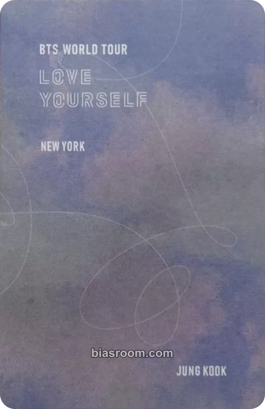Jungkook Love Yourself in New York DVD & Bluray Photocard - BTS