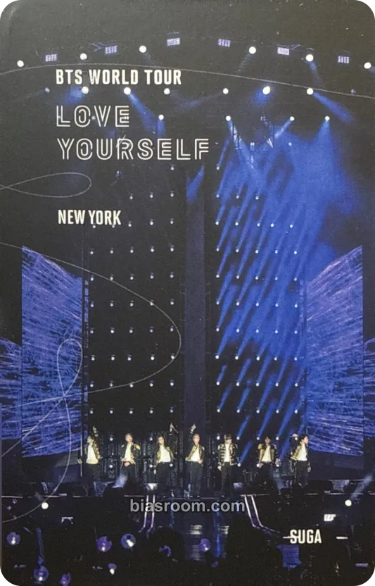 SUGA Love Yourself in New York DVD & Bluray Photocard - BTS | Bias