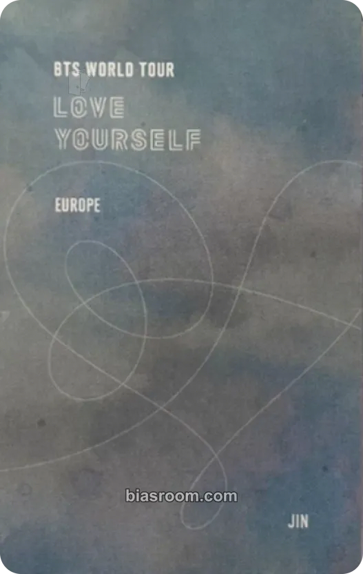 Jin Love Yourself in Europe DVD & Bluray Photocard - BTS | Bias Room