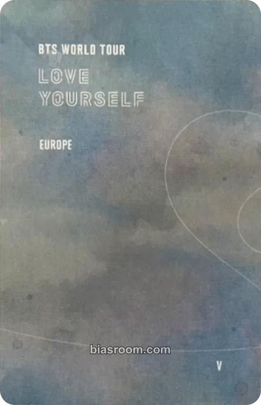 V Love Yourself in Europe DVD & Bluray Photocard - BTS | Bias Room