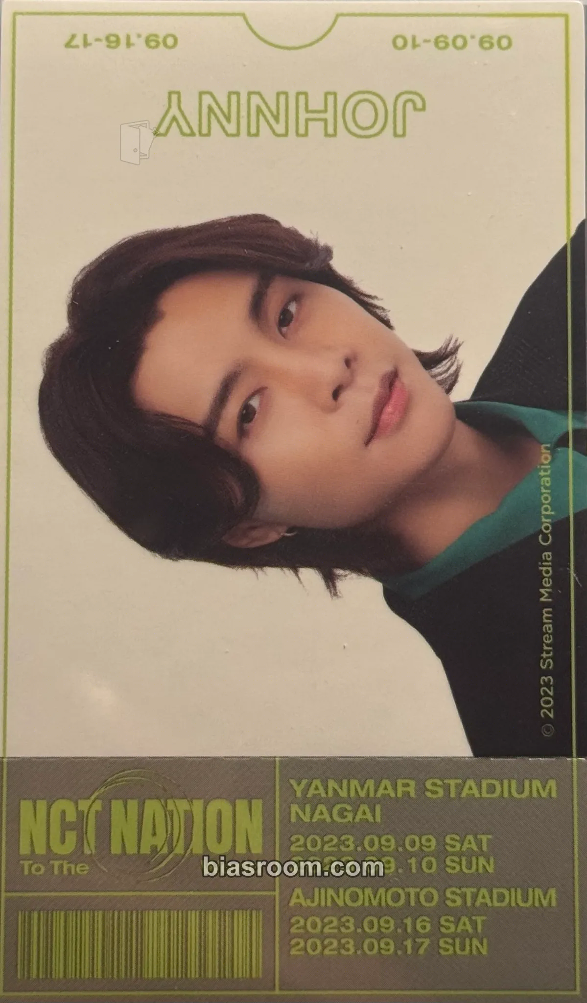 Johnny NCT NATION: To The World Photocard - NCT - NCT K-pop photocard