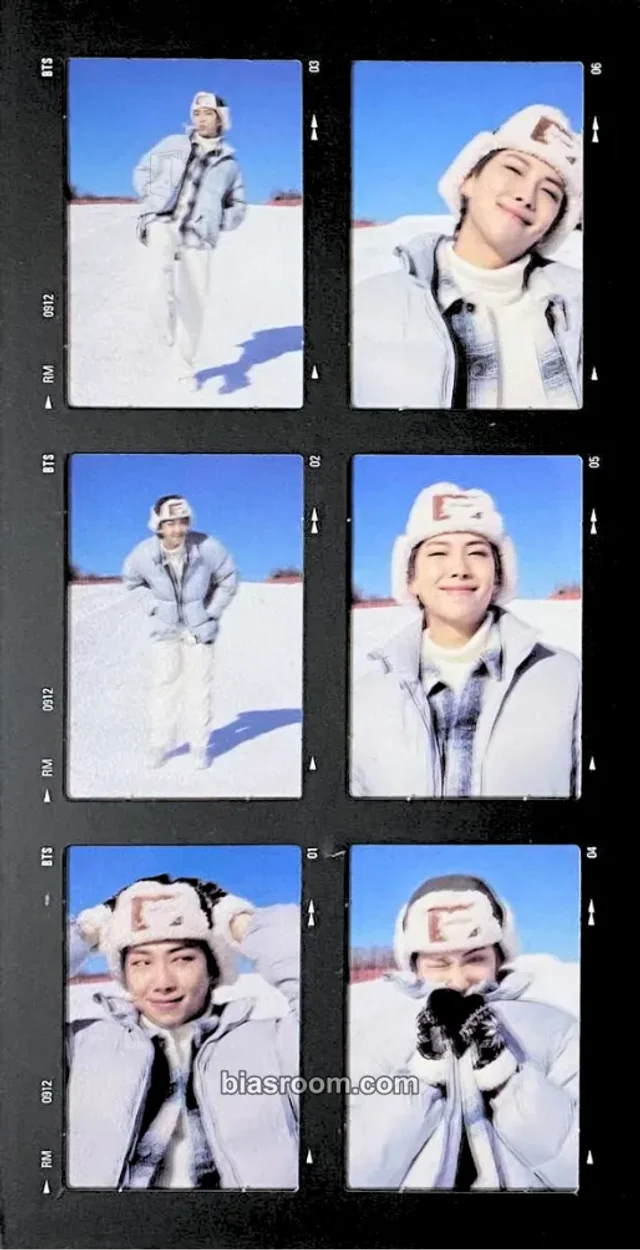 BTS - RM - Winter Package 2021 Other transparent 6-cut film photo