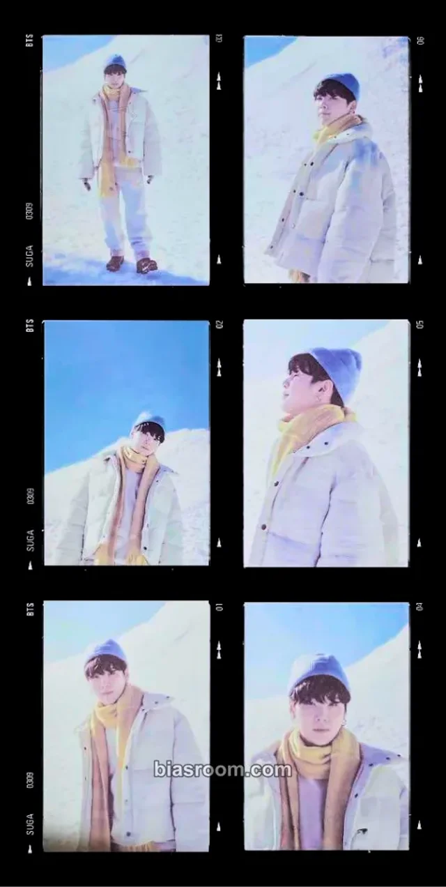 BTS - SUGA - Winter Package 2021 Other transparent 6-cut film photo