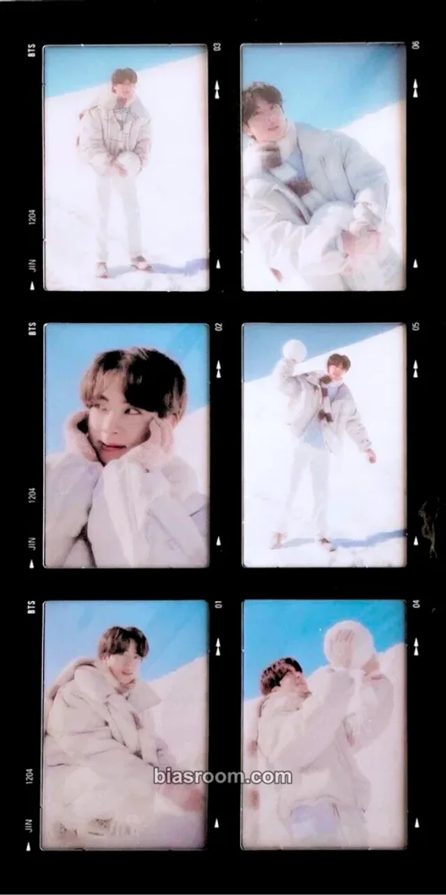 BTS - Jin - Winter Package 2021 Other transparent 6-cut film photo