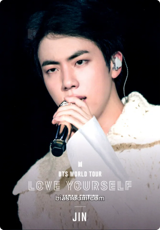 Jin Love Yourself Japan Edition DVD Photocard - BTS - BTS K-pop photocard