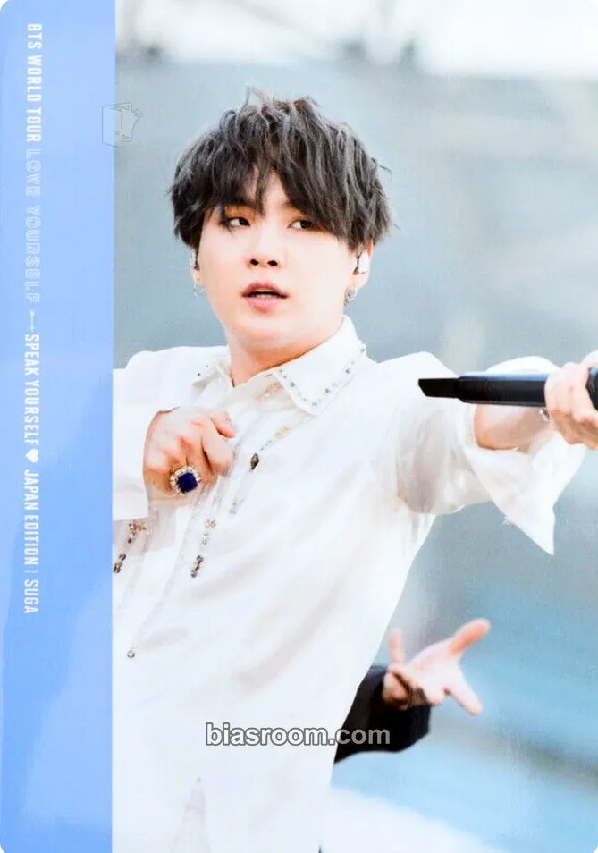 SUGA Speak Yourself Japan DVD & Bluray Photocard - BTS - BTS K-pop photocard