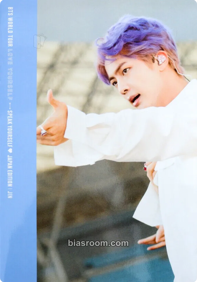 Jin Speak Yourself Japan DVD & Bluray Photocard - BTS - BTS K-pop photocard