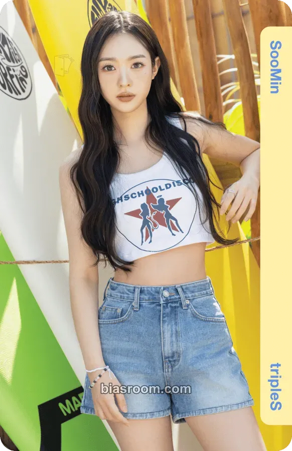 Soomin tripleS 1st Fanclub Inauguration Ceremony: WAV Surfing Club First Opening Ceremony! Photocard - tripleS - tripleS K-pop photocard
