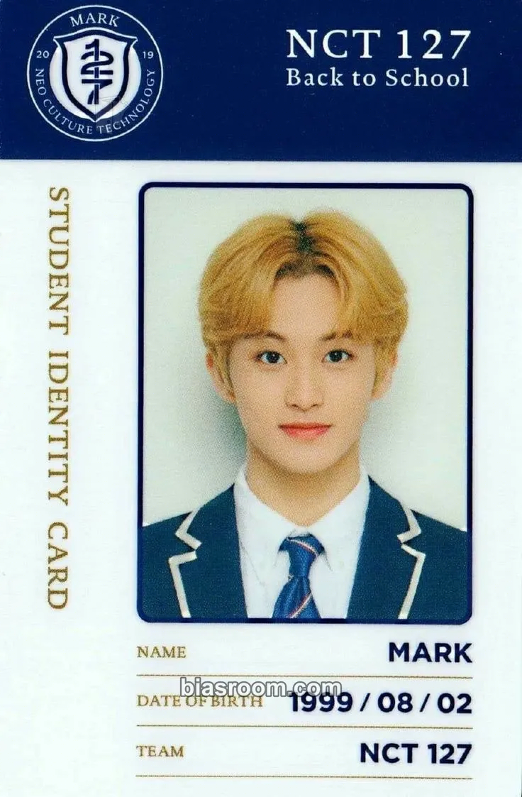Mark Back to School Kit 2019 Photocard - NCT 127 - NCT 127 K-pop photocard