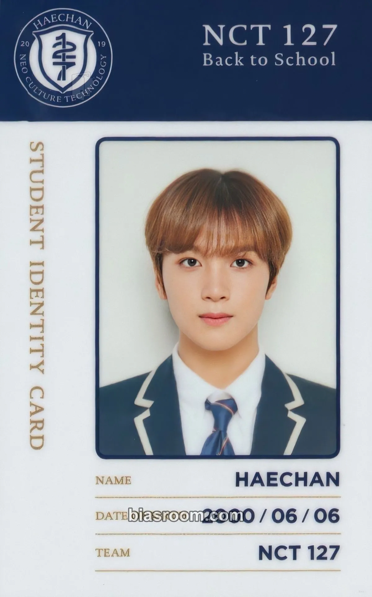 Haechan Back to School Kit 2019 Photocard - NCT 127 - NCT 127 K-pop photocard