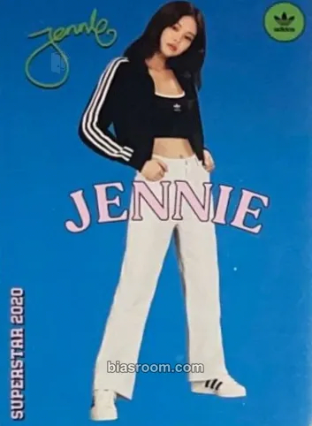 Jennie BLACKPINK x Adidas Photocard - BLACKPINK - BLACKPINK K-pop photocard
