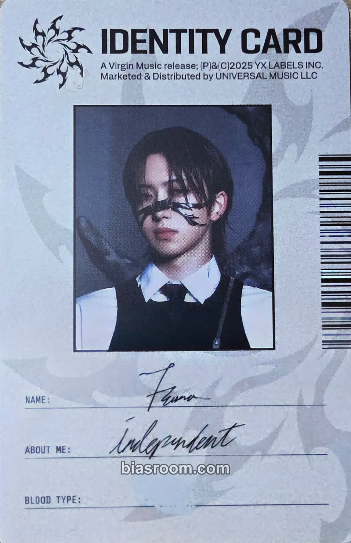 Fuma Go in Blind - EP Photocard - &TEAM - &TEAM K-pop photocard