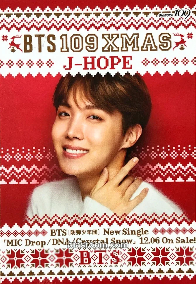 j-hope Shibuya 109 XMAS Pop-Up Store Photocard - BTS - BTS K-pop photocard