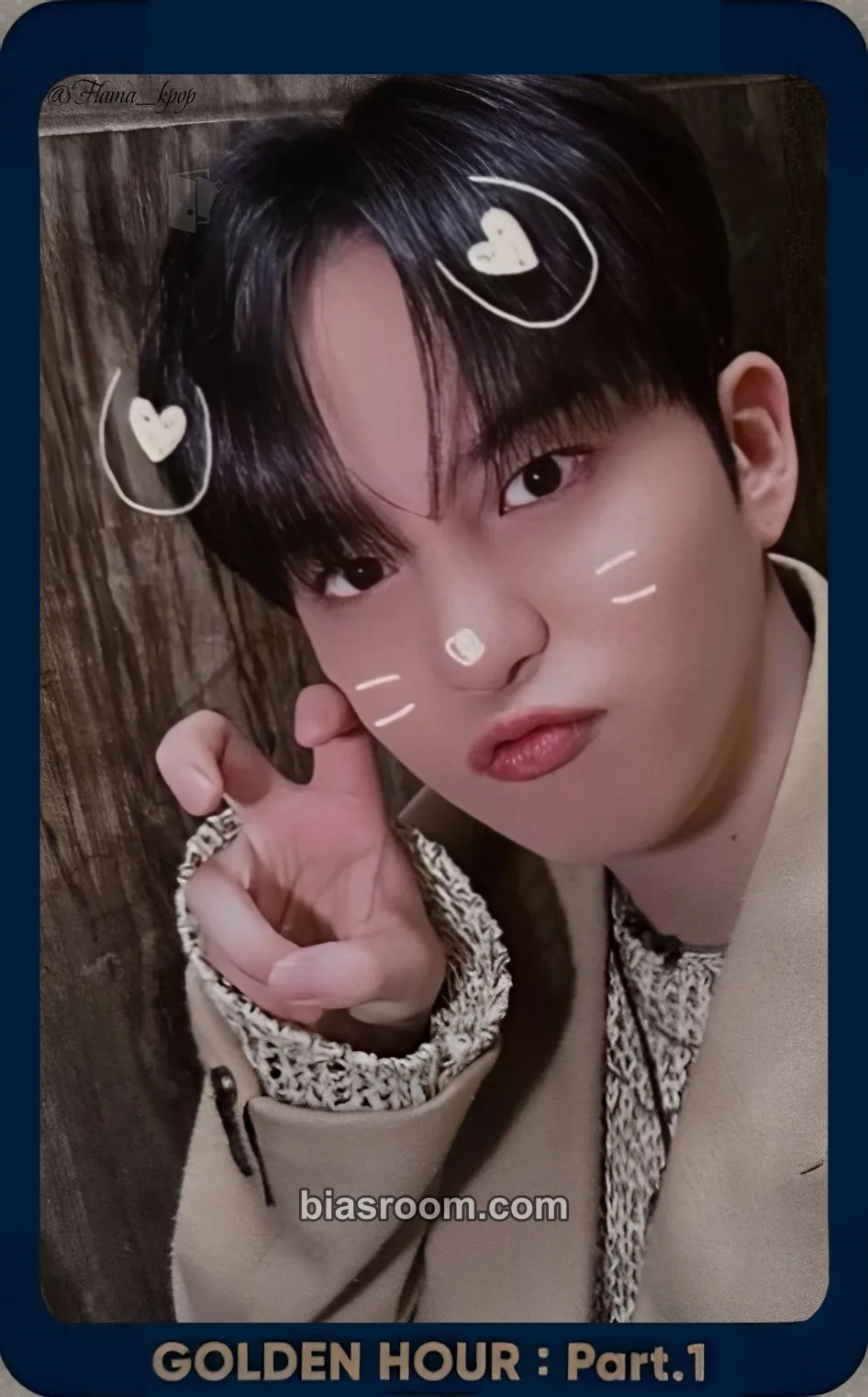Jongho GOLDEN HOUR : Part.1 Photocard - ATEEZ - ATEEZ K-pop photocard