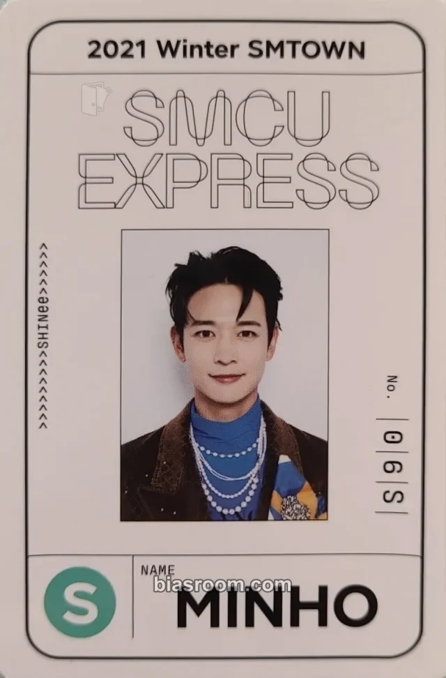 SHINee - Minho - 2021 Winter SMTOWN: SMCU EXPRESS Album album photocard id card