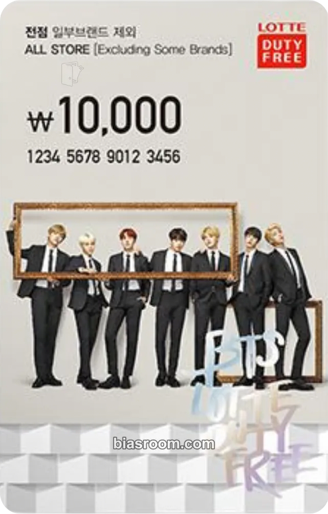 Lotte Duty Free Photocard - BTS - BTS K-pop photocard
