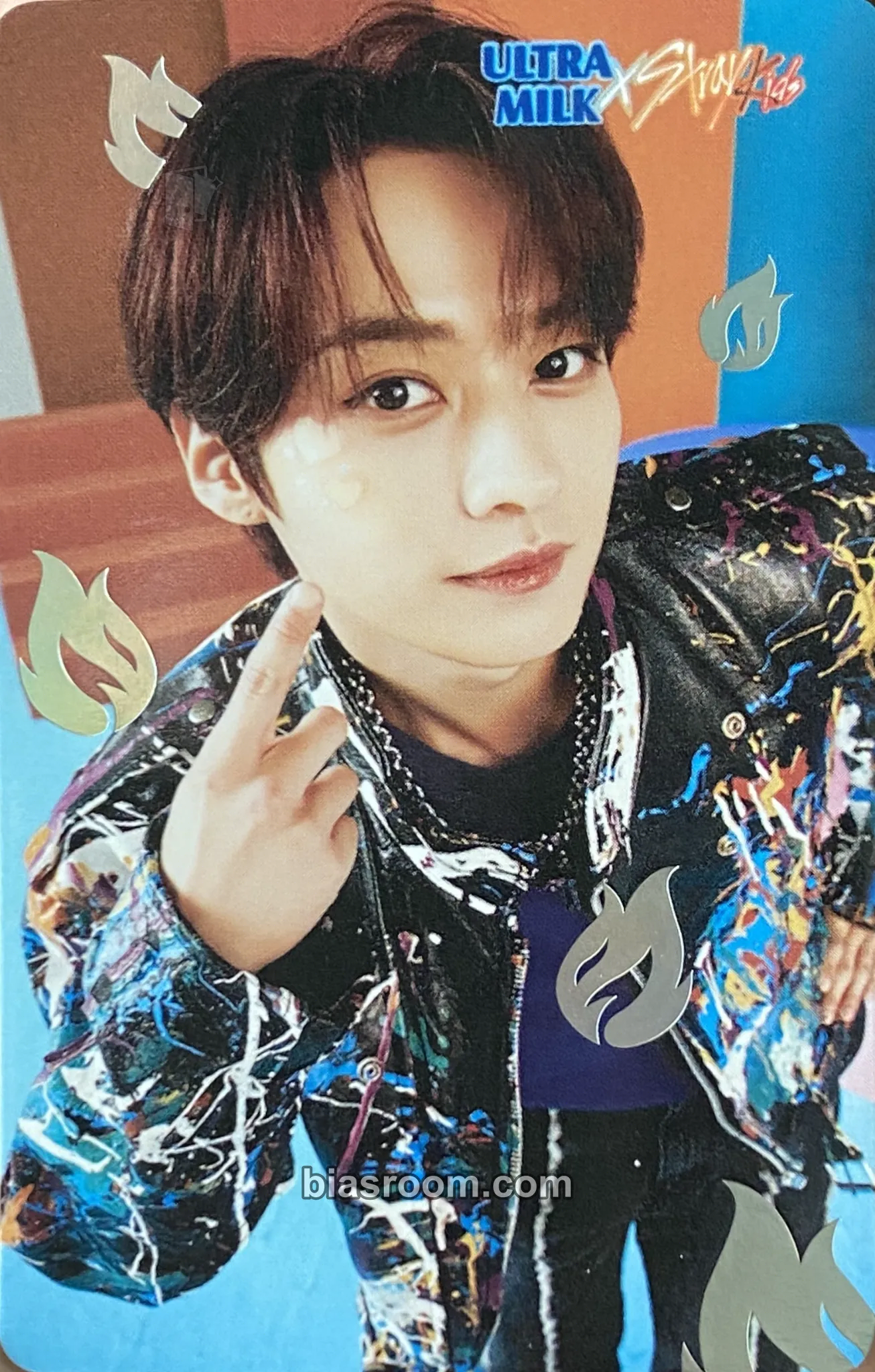 Lee Know Ultra Milk x Stray Kids Photocard - Stray Kids - Stray Kids K-pop photocard