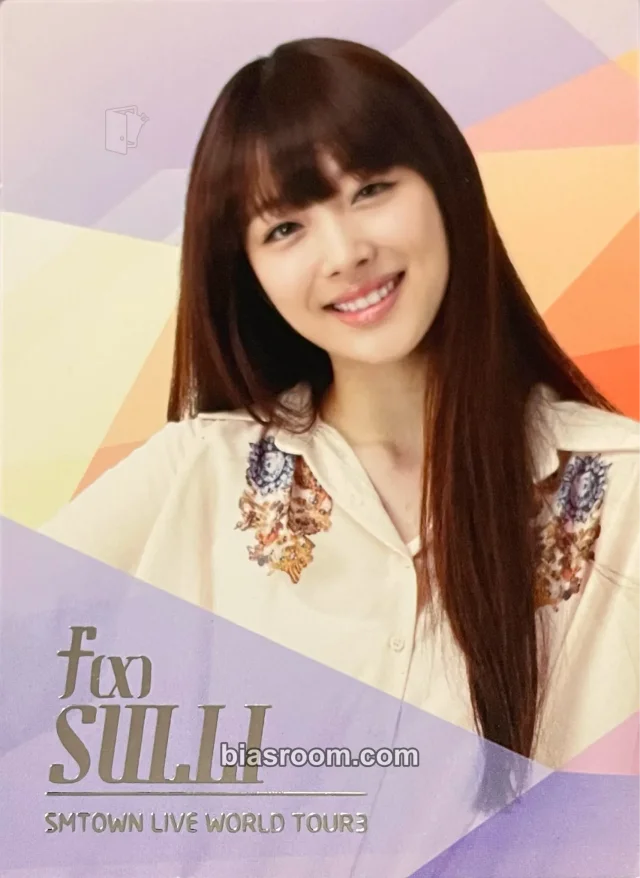 f(x) - Sulli - SM Town Live World Tour III Event tour merch trading card B version