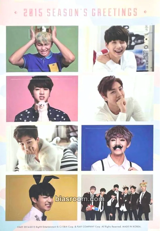2015 Season's Greetings Photocard - BTS - BTS K-pop photocard