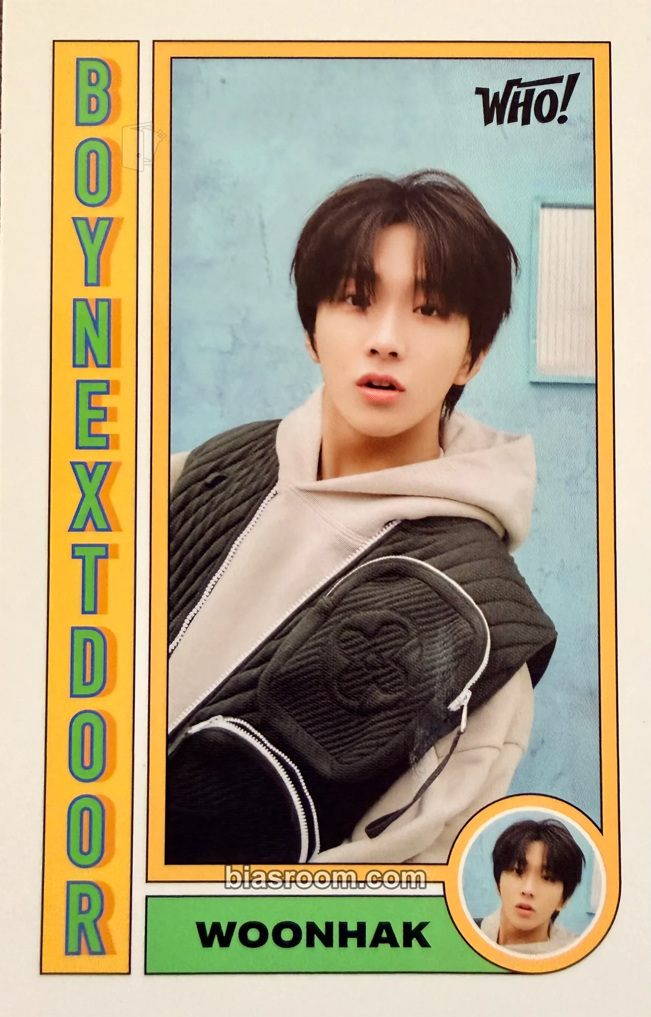 Woonhak WHO! Photocard - BOYNEXTDOOR - BOYNEXTDOOR K-pop photocard