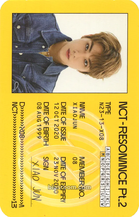 Xiaojun NCT 2020 Resonance Pt.2 Photocard - NCT - NCT K-pop photocard