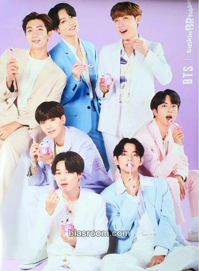 Baskin Robbins Photocard - BTS - BTS K-pop photocard
