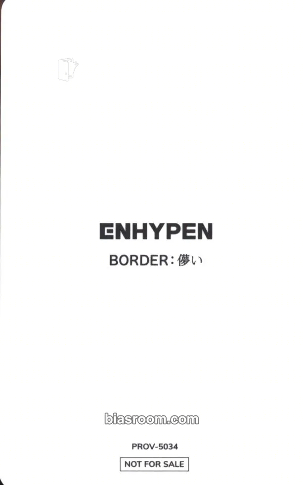 Ni-ki BORDER: 儚い (HAKANAI) Photocard - ENHYPEN | Bias Room