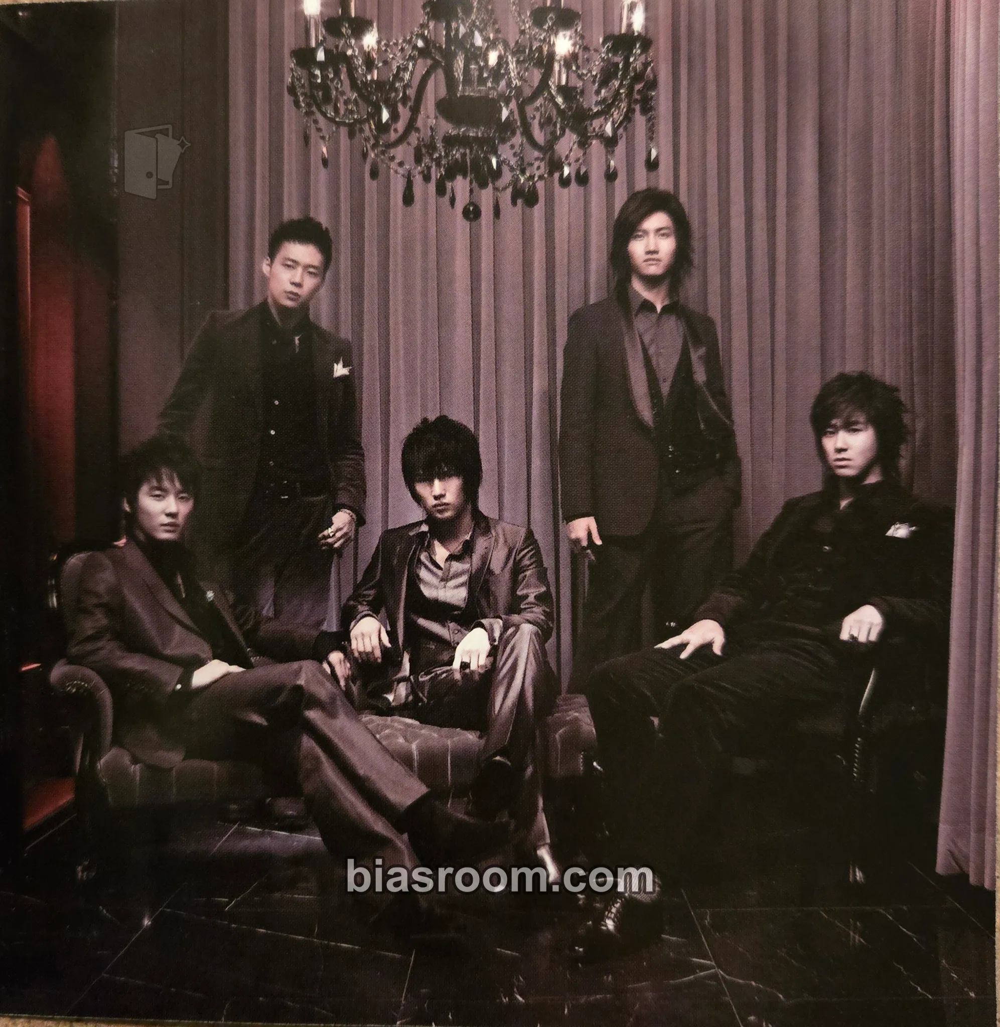 Five In The Black Photocard - TVXQ - TVXQ K-pop photocard