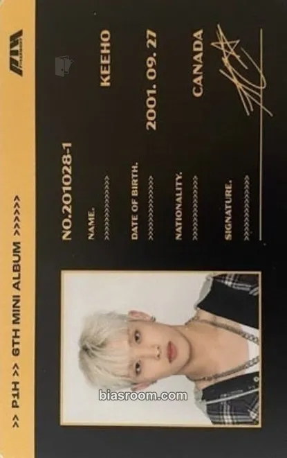 Keeho Harmony: All In Photocard - P1Harmony - P1Harmony K-pop photocard