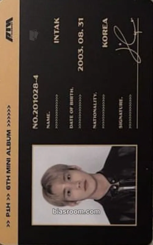 Intak Harmony: All In Photocard - P1Harmony - P1Harmony K-pop photocard