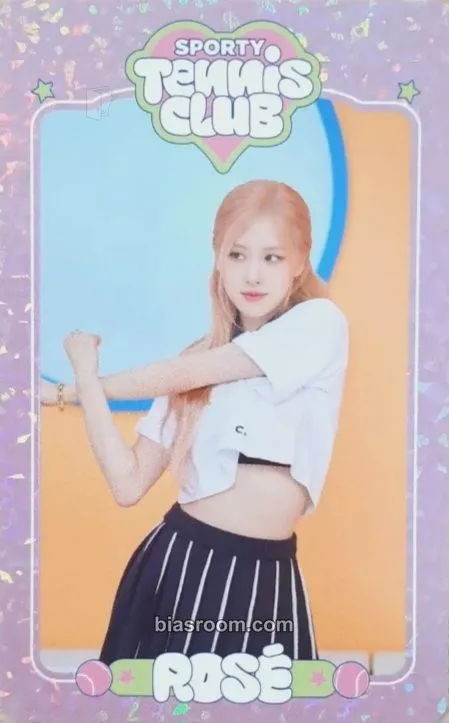 Rosé BPTG - Sporty Tennis Club Photocard - BLACKPINK - BLACKPINK K-pop photocard