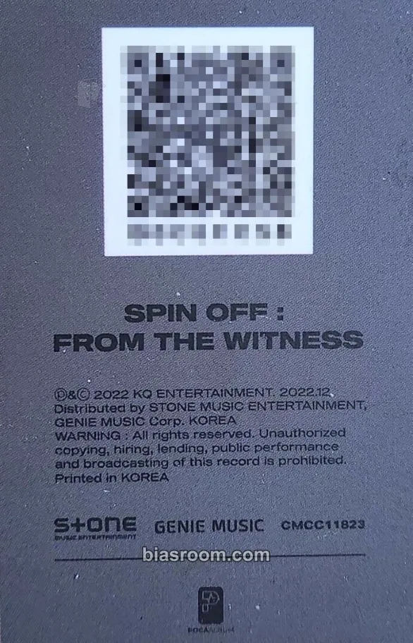 Yunho SPIN OFF : FROM THE WITNESS Photocard - ATEEZ | Bias Room
