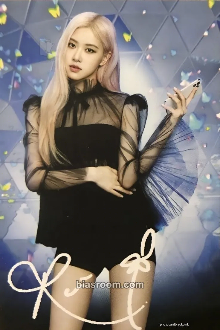 Rosé BLACKPINK x Globe Photocard - BLACKPINK - BLACKPINK K-pop photocard