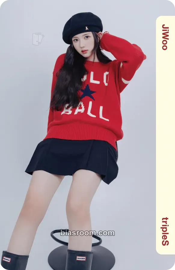 Jiwoo Ever01 Physical Objekts Photocard - tripleS - tripleS K-pop photocard