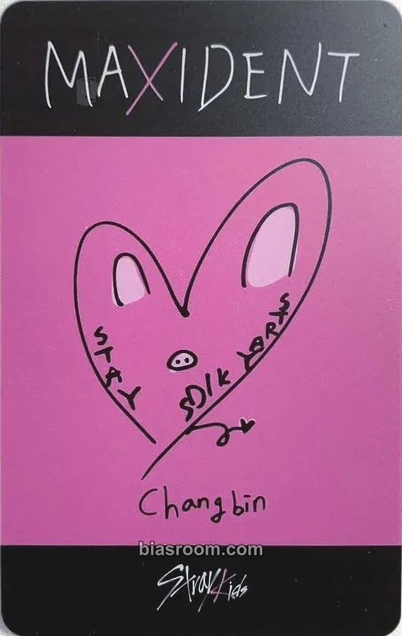 Changbin Maxident Photocard - Stray Kids - Stray Kids K-pop photocard