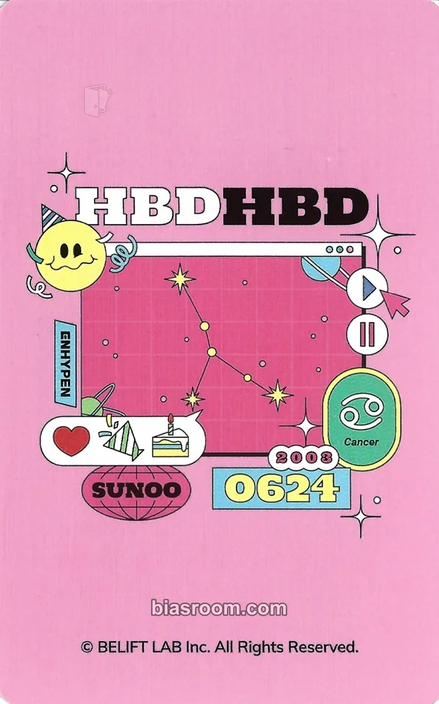 Sunoo ENHYPEN HBD Official Merch Photocard - ENHYPEN | Bias Room