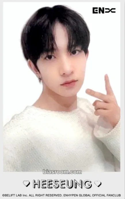 Heeseung DIMENSION: 閃光 (SENKOU) Photocard - ENHYPEN - ENHYPEN K-pop photocard