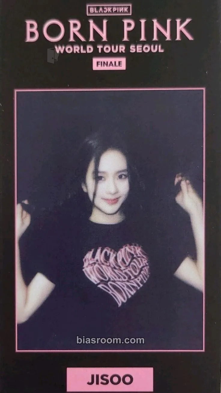 Jisoo 'Born Pink' 2nd World Tour Photocard - BLACKPINK - BLACKPINK K-pop photocard