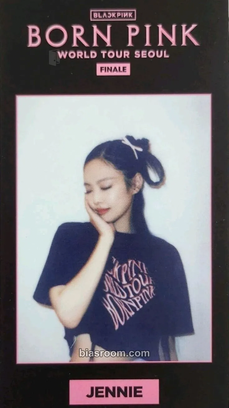 Jennie 'Born Pink' 2nd World Tour Photocard - BLACKPINK - BLACKPINK K-pop photocard