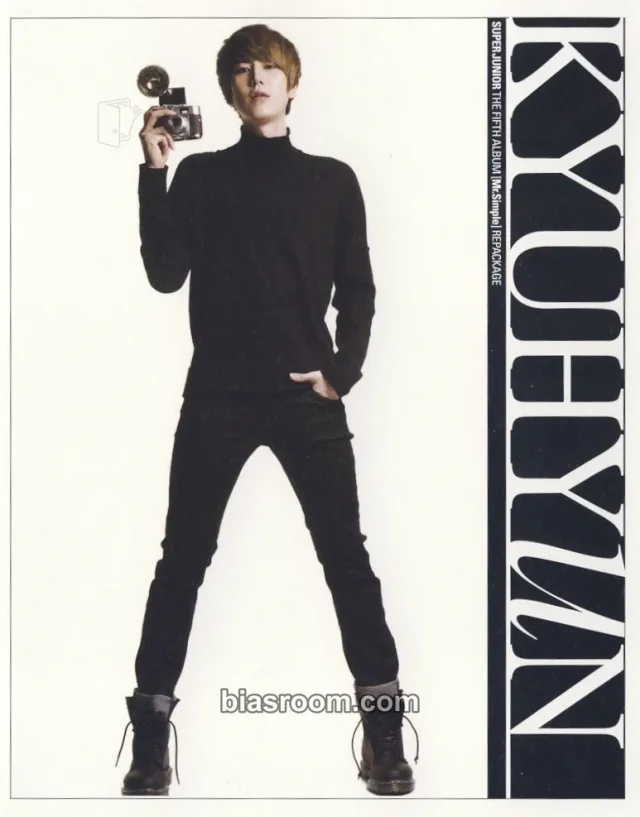 SUPER JUNIOR - Kyuhyun - A-Cha Album postcard