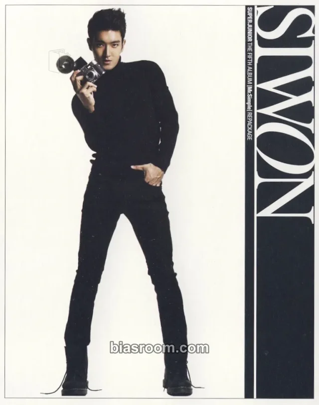 SUPER JUNIOR - Siwon - A-Cha Album postcard