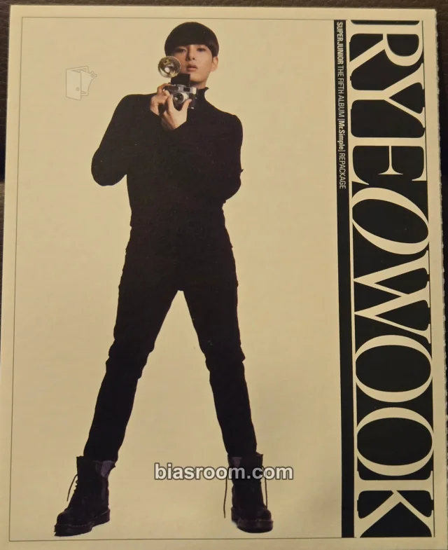 SUPER JUNIOR - Ryeowook - A-Cha Album postcard