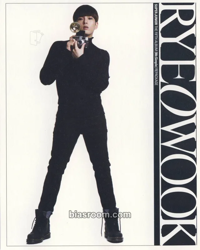 SUPER JUNIOR - Ryeowook - A-Cha Album postcard