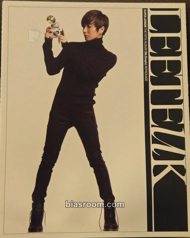 SUPER JUNIOR - Leeteuk - A-Cha Album postcard