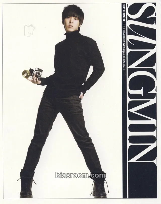 SUPER JUNIOR - Sungmin - A-Cha Album postcard