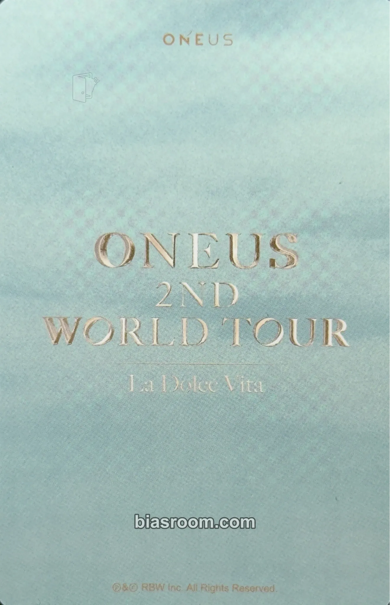 Xion ONEUS 2nd World Tour [La Dolce Vita] Photocard - ONEUS | Bias