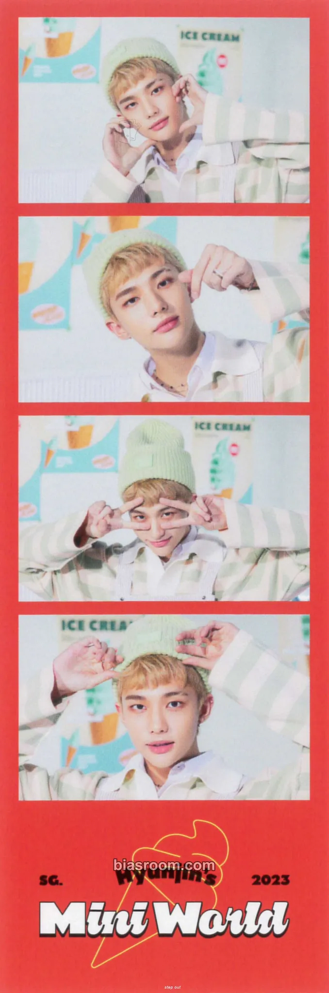 Hyunjin 2023 Season's Greetings - SKZ's Mini World Photocard - Stray Kids - Stray Kids K-pop photocard