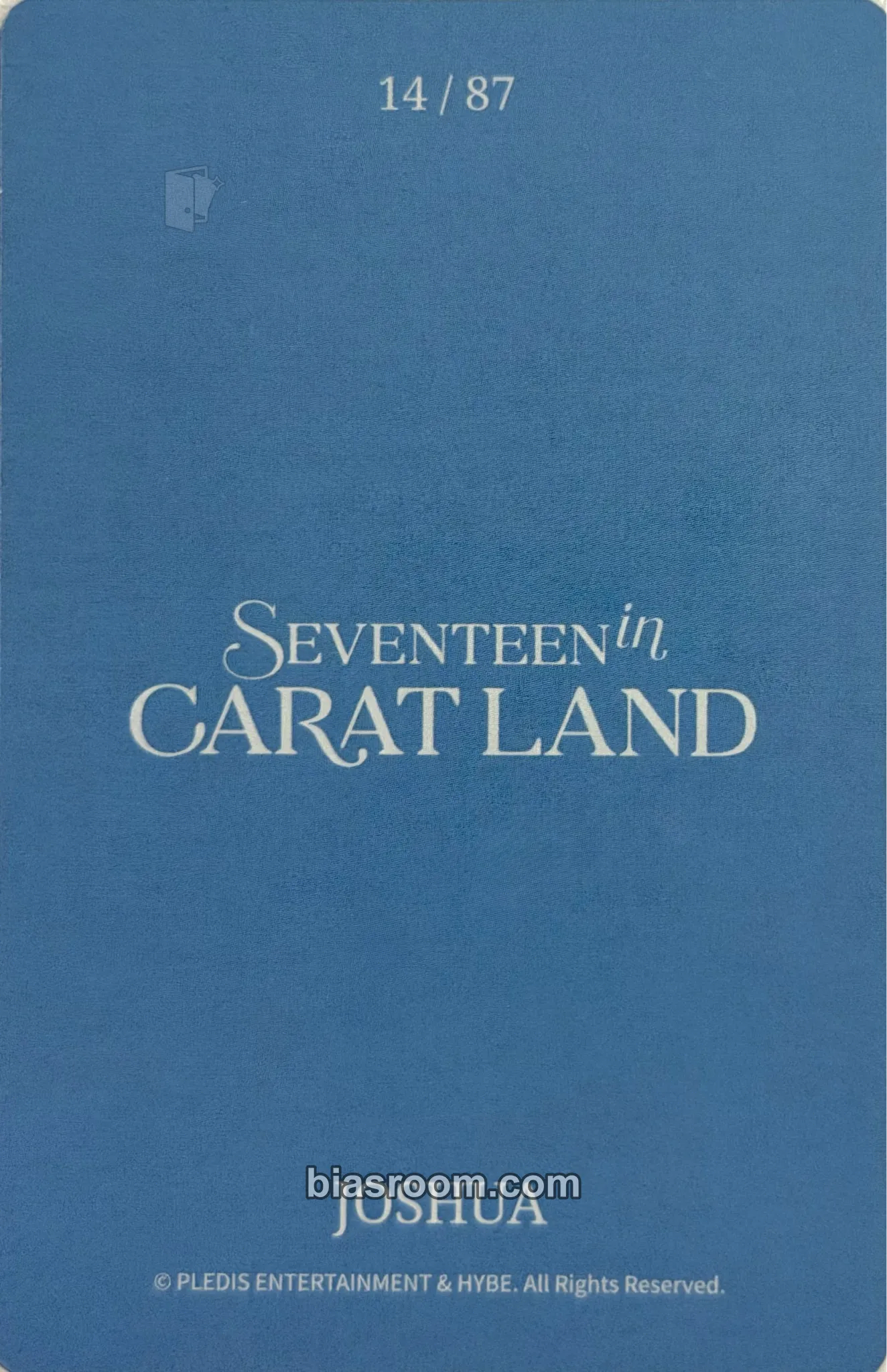 Joshua 2024 8TH SVT IN CARAT LAND Photocard - SEVENTEEN | Bias Room
